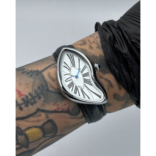 Custom Mod • No Logo Silver Crash Quartz Watch • 27mm